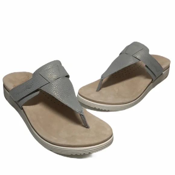 NWOT Dansko Leather CeCe Metallic Thong Sandals Size 7 - Picture 7 of 9